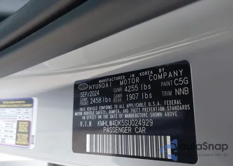 2025 Hyundai Elantra N из США, поврежденный, VIN KMHLW4DK5SU024929